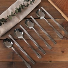 GOLDENBELL Dasom 4人餐具組, 1組, 湯匙 4支+筷子 4雙