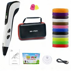 SUUNI 3d 프린팅 펜 키즈 퍼즐 펜 그래피티 크리스마스 선물, 흰색, XLC-3