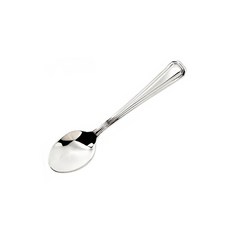 킹센스 커트러리 라인 스텐 디저트 스푼 카페 아이스크림 숟가락, 1개