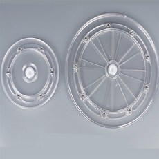 업위드 회전 진열대 뜨개실회전판 꽃꽂이회전판 아이싱도구, 투명 - 소