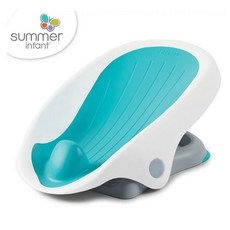 Summer Infant 美國可調式時尚摺疊洗澡躺椅-藍 公司貨，嬰兒洗澡椅，可調整傾斜角度，摺疊收納, 1個