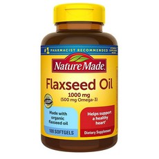Nature Made 네이처메이드 아마씨유 1000mg 소프트젤 100정, 1개
