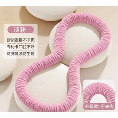 收腹瘦腰 全包式彈簧設計 靜音不擾民 享瘦, 1個, 桃粉絨布軟體呼啦圈2KG