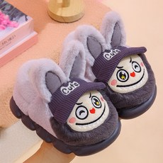 新款兒童棉拖鞋，秋冬季女童EVA保暖加絨，居家防滑厚底男童棉鞋