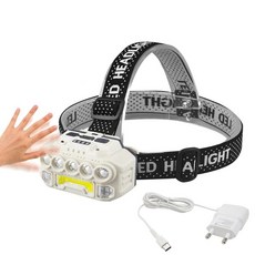XPE SMD LED 센서동작 충전식 낚시 등산 랜턴 헤드랜턴 멀티 램프 야외 랜턴 낚시 등산 헤드 dew+24681zy