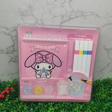 三麗歐卡通填色本水彩筆套裝學生兒童創意繪畫涂色本, 2311涂色套裝【美樂蒂】, 1個