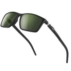 Kunqun 편광 선글라스 남성용 - UV400 보호 기능이 있는 경량 TR90 운전 낚시 골프용 A04-g15 단일 사이즈 214761