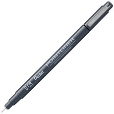 펜텔아츠 포인트 라이너 수성 밀리펜 0.03mm, 블랙, 1개