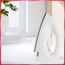 下殺價 110v手持掛燙機 熨燙機 熨斗 家用不加水調溫燙斗燙鑽除皺順滑底板幹燙式燙衣電熨斗, 象牙白不鏽鋼底板
