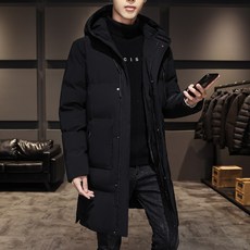 加厚保暖長款棉服外套 冬季休閒潮流男士棉衣