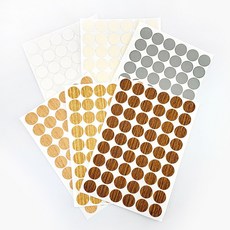 가구 벽 흠집 못 자국 스티커 54p, 원목갈색