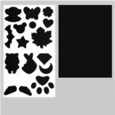 수선스티커 패딩 점퍼 구멍난옷 수선패치 빵꾸 수선 테이프 스티커 가방 우산 리폼 무지+디자인, 블랙, 2개