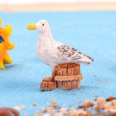 미니어쳐_빈티지갈매기-2개/테라리움 젤캔들 바다, 2개