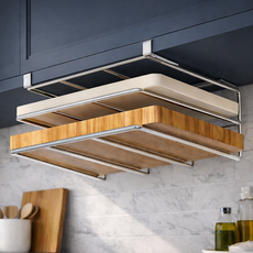 생활명가 주방도마 거치대 2단, 1개, 스테인