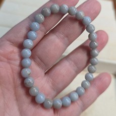 晶寶水晶 天使石手鍊 帶共生礦 Angela 精靈能量石6mm 天然水晶, 1個