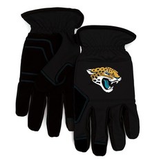[ 1118813 ] 팬맷츠 44413 NFL - 잭슨빌 재규어 기본 팀 로고가 있는 블랙 작업 장갑, Carolina Panthers
