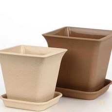 루마 가든 사각 화분 2호 베이지 화분용품