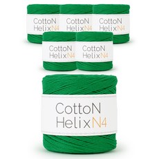 菲利普紡織 Cotton Helix 鉤織線 N4, 6個, 413 綠色