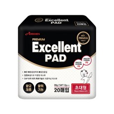 아몬스 엑셀런트 배변패드 무향, 20개입, 6개