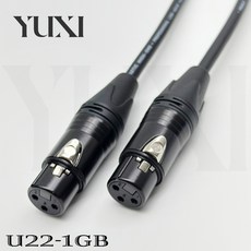 YUXI XLR麥克風線, 1個, XLR 3P母轉母,3米 含雙頭