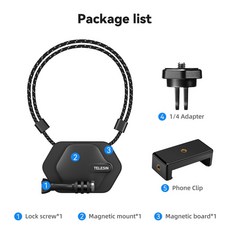 TELESIN 마그네틱 카메라 넥 거치대 마운트 걸이 브래킷 퀵릴리즈 액션 카메라용, Ordinary suit A 1, 1개, 2) Ordinary suit A