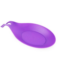 가벼운 PP 소재 볶음 스푼 주걱 트레이 19cm 퍼플, 1개