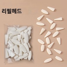 지우개 나이프 브러시 스폰지 찰필 콩테, 파우치 스크러버(5팁x5라운드), 1개