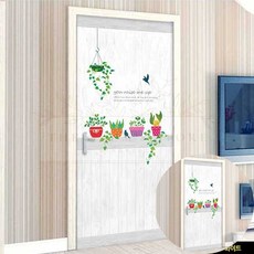 러블리아화분 현관문 시트지 화이트 인테리어 리모델링 셀프 필름 접착