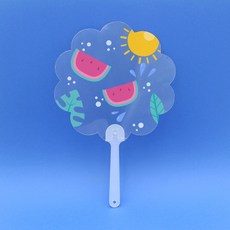 투명 부채 완성형 꾸미기 DIY 꽃, 10개