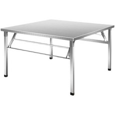 탁자 상품 테이블 스탠 업소용 (4개 주방 접이식) 스텐 영업용 80x40x75 식당 다리, S. 100x100x74cm