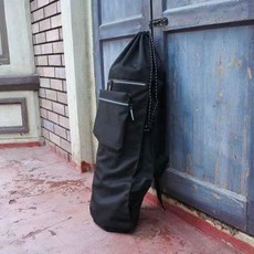 프리다이빙 핀 가방 백팩 더블백 오리발 스케이트 보드 롱보드 오리발숏핀 오리발숏핀 스노쿨링오리발, 블랙