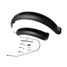 웨스트 자전거 자전거 머드 가드 넓은 퀵 릴리스 26-29in Universal Bike 펜더 자전거 전면 및 후면 진흙 플랩 보호기, 01 Black, 1개, 검은색