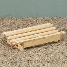 포메리트 러버 원목 발받침대 라운드, 우드