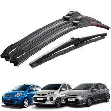 쉽딱 트리플 전면 후방 와이퍼 3P 세트, 올뉴모닝TA(11~16)