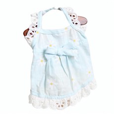 QWE 狗狗蕾絲裙子寵物服裝, 藍色3, 1個