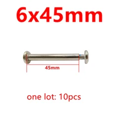 스쿠터 액슬 볼트 나사 너트 스케이트 신발 액세서리 6mm, 6x45mm