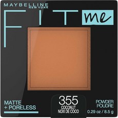 Maybelline Fit Me 매트 + 포어리스 프레스 페이스 파우더 메이크업 및 세팅, 355 COCONUT