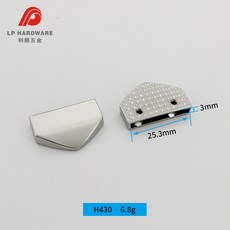 箱包配件客製化掛鏈尾夾五金件 金屬包袋手柄三角扣 來圖訂製 箱包裝飾連接件, 1個, 白叻內徑25mm