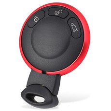미니 쿠퍼 2세대 R시리즈 키 케이스 클럽맨 컨트리맨 전 차종 호환 3버튼, 1개, 레드