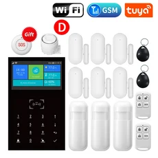 Tuya 무선 GSM 스마트 홈 보안 시스템 오토메이션 지원 AlexaGoogle, 02 영국 플러그, 01, 1