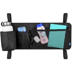 Xxerciz 캠핑 침대용 사이드 백 콜맨 침대 옆 보관 포켓 여행을 위한 메시 포켓이 있는 나일론 파우치 왜건 카트 가방 61.9 x 27.9cm24.5 11인치 13, Xxerciz 캠핑 침대용 사이드 백, 콜맨 침대 옆