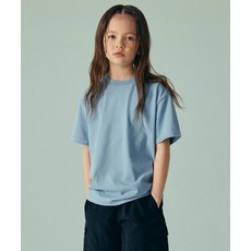 무신사 스탠다드 MUSINSA STANDARD KIDS 릴렉스드 크루 넥 티셔츠 [스카이 블루] MKCTS5K04-SB 418597