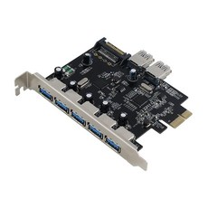 124588 SEDNA - PCI Express USB 3.0 7 포트 어댑터 (Win 8 Uasp 초고속 속도 지원) SATA 전원 커넥터
