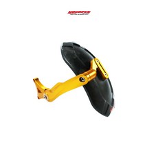 【GOWORKS】六代戰 水冷BWS FORCE 2.0 NMAX155 鋁合金支架後土除 機車改裝後擋泥板, 紅色,支架組（不含土除）, 1個