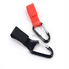 실룩샐룩 비너형 벨크로 걸이 1P 등산고리 비너형, 레드