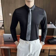 남성 슬림핏 의류 소매 드레스 의상 셔츠 비즈니스 댄스 모던 드레스셔츠 스포츠 정장 남성댄스의상 제품 패션 댄스복