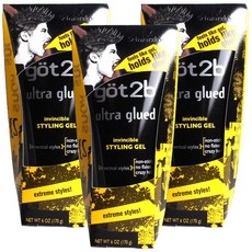 Got 2 B 울트라 글루드 인빈서블 스타일링 젤, 170g, 3개