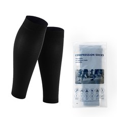 온브레이크 카프슬리브 종아리 보호대 2P, 블랙, 1개