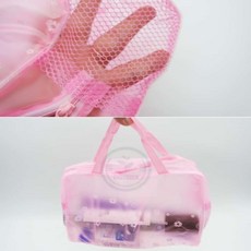 해결사의잡화점 핑크 수영방수가방 키즈 방수 수영가방 수영파우치