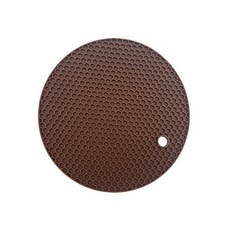 GUEFOON 矽膠餐墊隔熱墊套裝 北歐風耐高溫防燙墊 鍋墊碗墊, 1個, 咖啡色